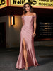 Korsett Oberteil Eingebaut Etui Kleid Staubige Rosa